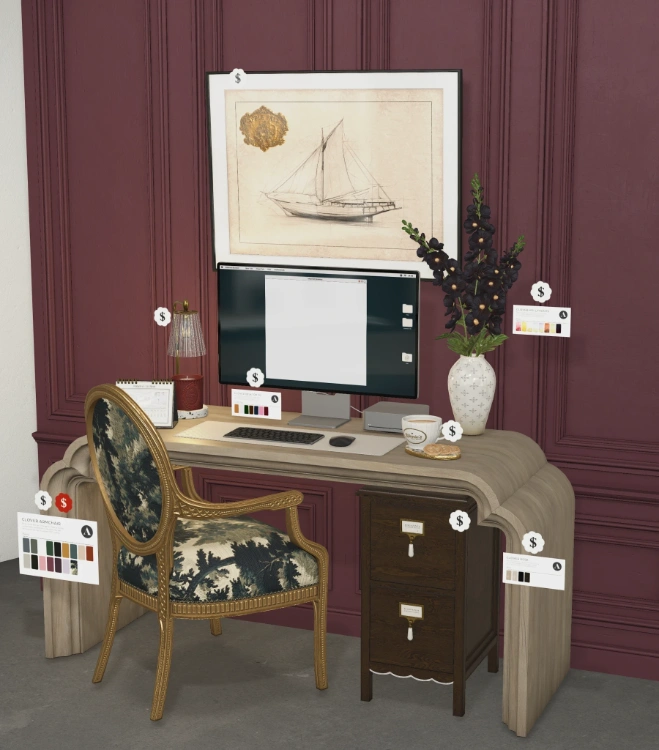 a screenshot of a collection sold in-world